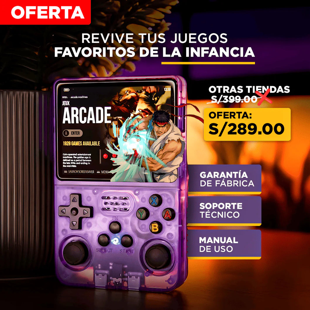 CONSOLA DE JUEGO PORTÁTIL R36S🕹